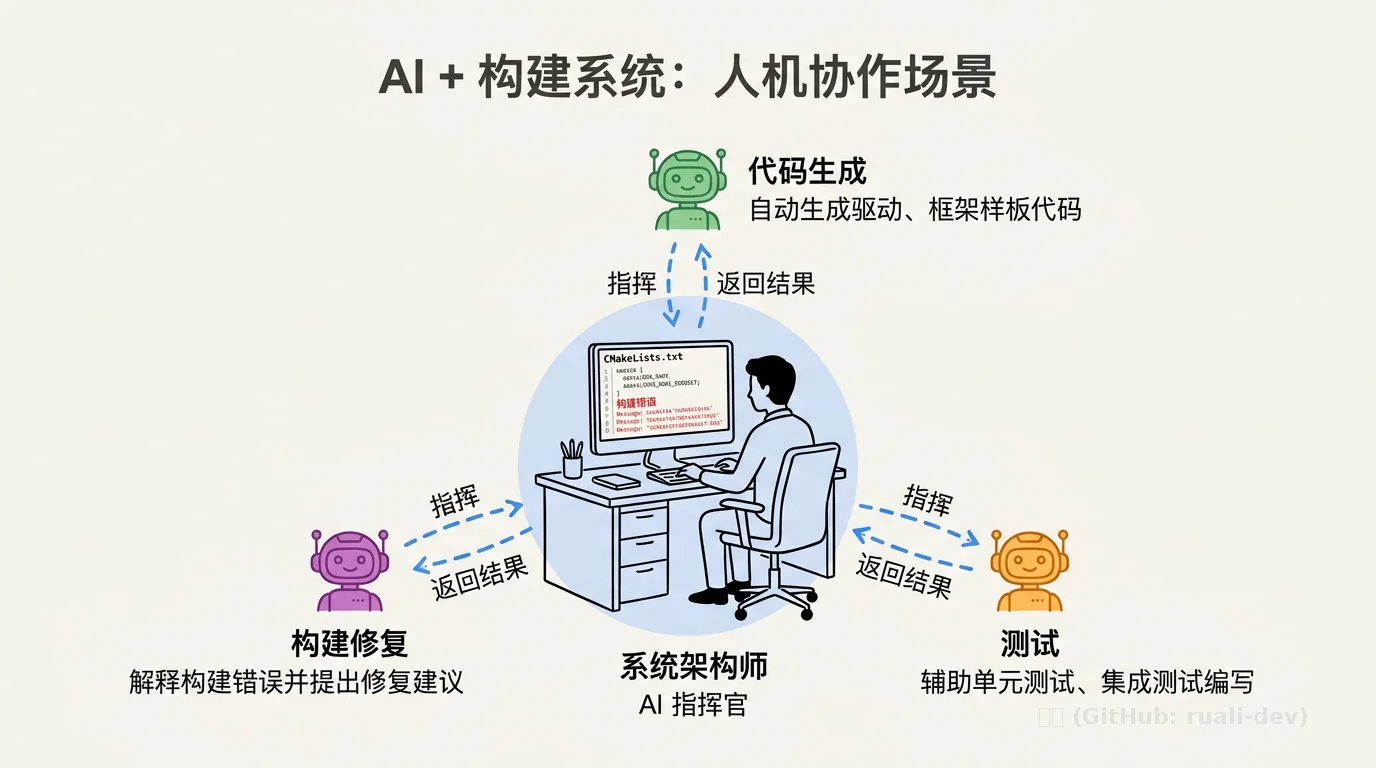 AI + 构建系统：人机协作场景